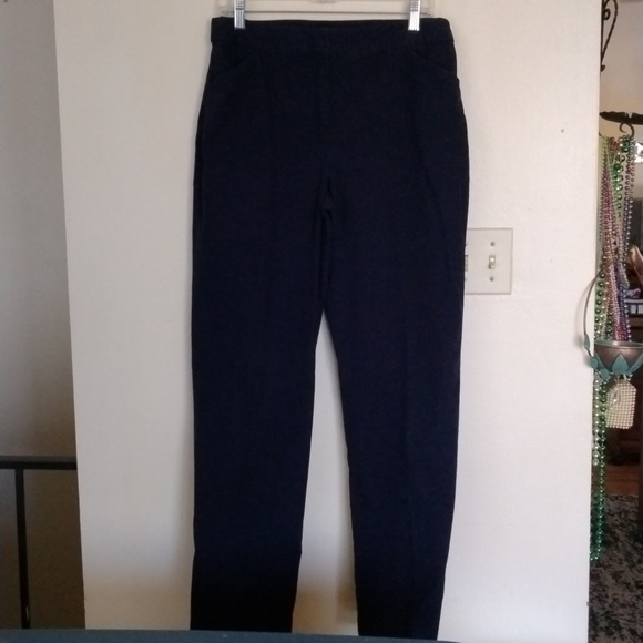Talbots Heritage Dark Navy Blue Sz. 14 High Waisted Tall - Picture 1 of 10